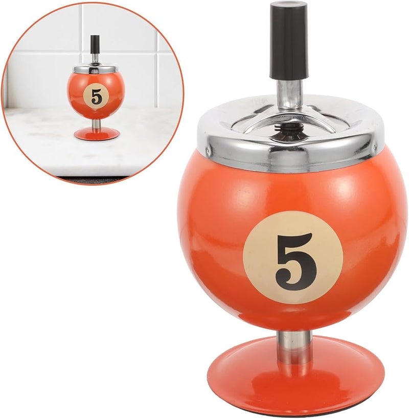 مطفأة سجائر معدنية مقاومة للرياح، تصميم آمن للإطفاء التلقائي بالضغط، مدمج ويوفر المساحة. - Image 5